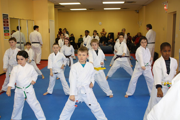 picture of kids training